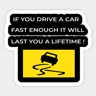 Black box, young and new car drivers Sticker